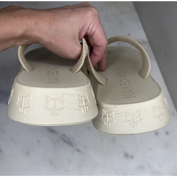 Nakedwolfe Womens Shoes EU Size 38-39 Holiday Platform Chunky Flip Flop Sandals - Picture 8 of 12